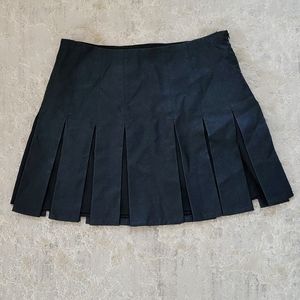 WOMEN'S ZARA BLACK LEATHER MINI SKIRT SIZE SMALL $40
